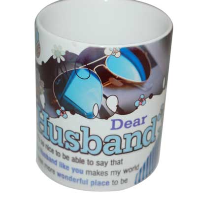 "Mug with Message Husband -code 014 - Click here to View more details about this Product